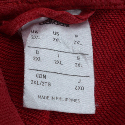Adidas Men’s Red 2XL Full Zip Manchester United Hoodie