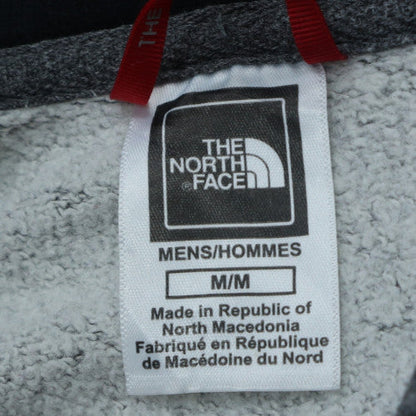 The North Face Men's Grey Pullover Hoodie M Cotton Blend Logo