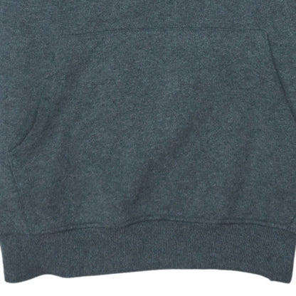 The North Face Men's Grey Pullover Hoodie M Cotton Blend Logo