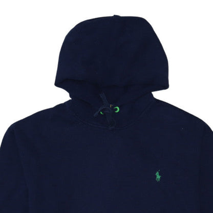 Ralph Lauren Men's Blue Pullover Hoodie XL Regular Fit Fleece