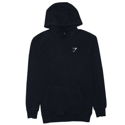Gymshark Men’s Black Pullover Hoodie Size M Regular Fit Fleece