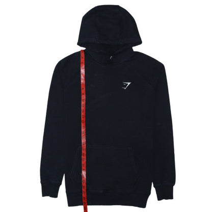 Gymshark Men’s Black Pullover Hoodie Size M Regular Fit Fleece