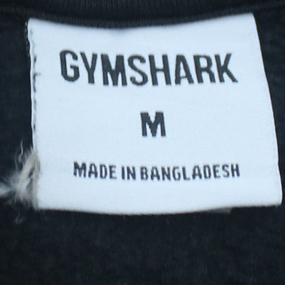 Gymshark Men’s Black Pullover Hoodie Size M Regular Fit Fleece