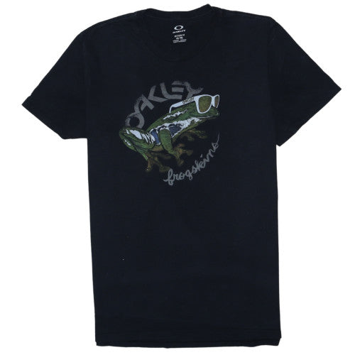 Oakley Men's Black Graphic Frogskins XL Regular Fit T-Shirt