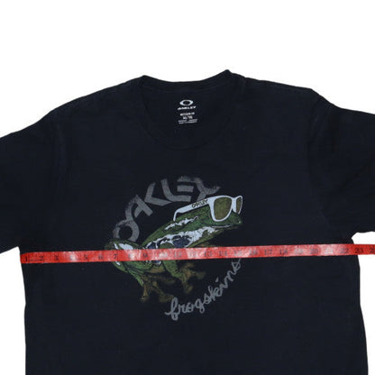 Oakley Men's Black Graphic Frogskins XL Regular Fit T-Shirt