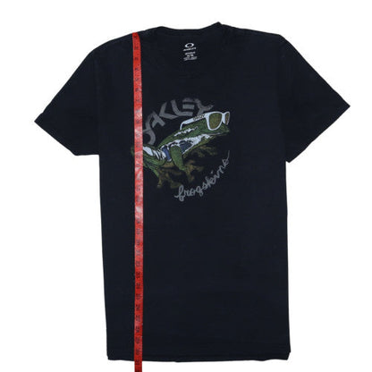 Oakley Men's Black Graphic Frogskins XL Regular Fit T-Shirt