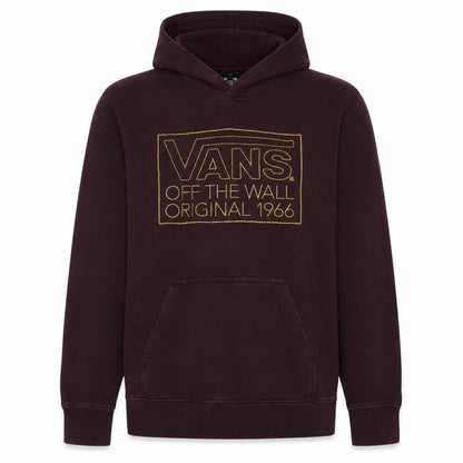 Vans Men's Brown Pullover Hoodie S Regular Fit Graphic Fleece