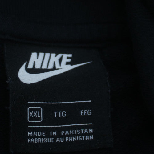 Nike Men's Black 2XL Pullover Hoodie with Logo Pocket Fleece