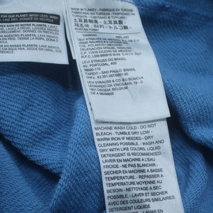 Levi's Men's Blue Pullover Hoodie S Regular Fit Logo Sweatshirt