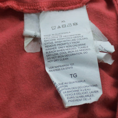 Nautica Men's Red Crew Neck Short Sleeve Graphic T-Shirt XL