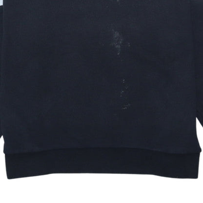 Adidas Mens Blue Colour Block Logo Sweatshirt XL Crew Neck
