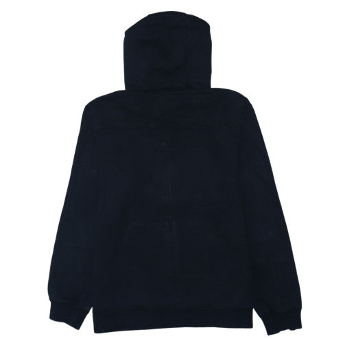 Adidas Mens Black Full Zip Hoodie L Logo Fleece Sweatshirt