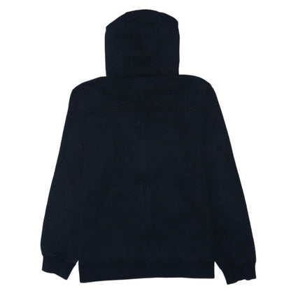 Adidas Mens Black Full Zip Hoodie L Logo Fleece Sweatshirt