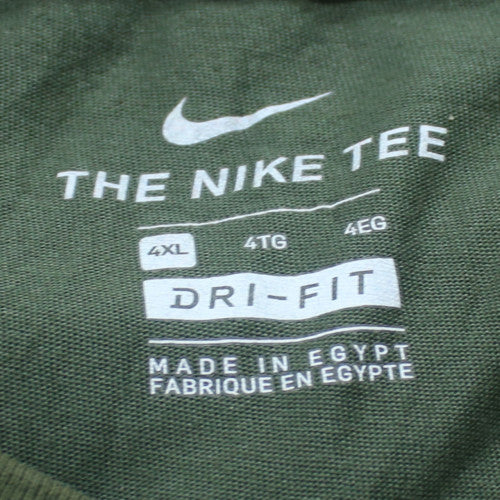 Nike Men's Green Dri-FIT 4XL Crew Neck Short Sleeve T-Shirt