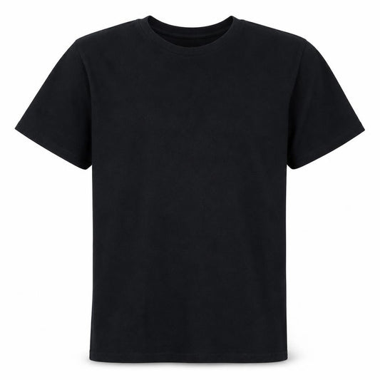 Front view of Adidas Men's Black 2XL Crew Neck Cotton Short Sleeve T-Shirt