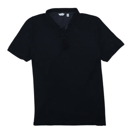 Calvin Klein Men's Black XL Regular Fit Cotton Polo Shirt