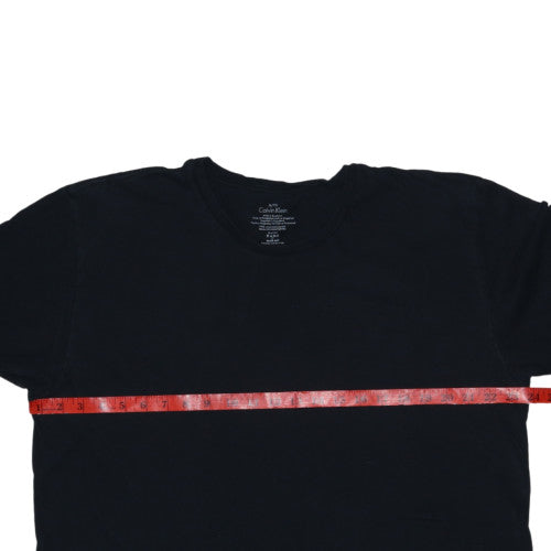 Calvin Klein Men's Black Cotton Crew Neck XL Regular Fit T-Shirt