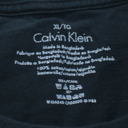 Calvin Klein Men's Black Cotton Crew Neck XL Regular Fit T-Shirt