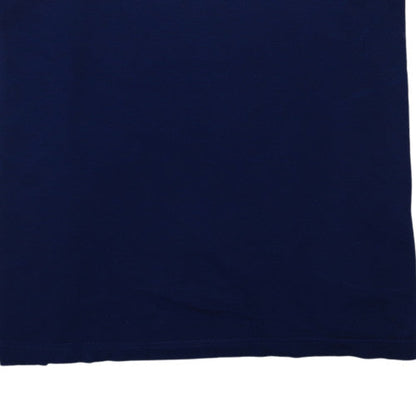 Chaps Men's Blue Striped Cotton Polo Shirt 2XLT Regular Fit