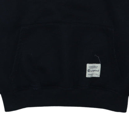 Champion Men's Black 2XL Pullover Hoodie Embroidered Logo