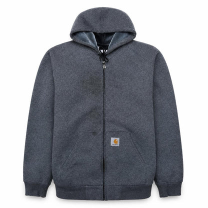 Carhartt Men's Grey Full Zip Hooded Sweatshirt XXL