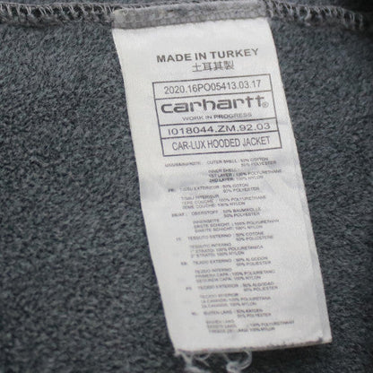 Carhartt Men's Grey Full Zip Hooded Sweatshirt XXL
