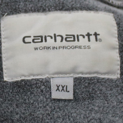 Carhartt Men's Grey Full Zip Hooded Sweatshirt XXL