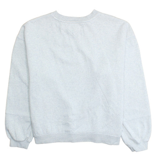 Tommy Jeans Women's Grey Cotton Blend Pullover Sweatshirt Size L