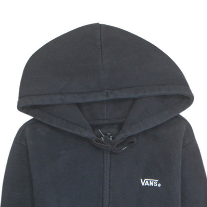 Vans Mens Black Full Zip Hoodie Large Cotton Fleece Skateboarding