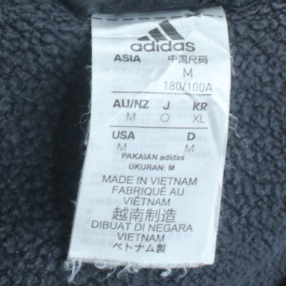 Adidas Men’s Black Full Zip Hoodie Size M Fleece Sportswear