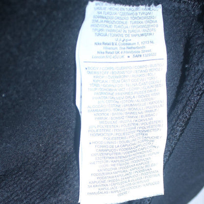 Nike Men's Black Pullover Hoodie M Logo Graphic Fleece Sweatshirt