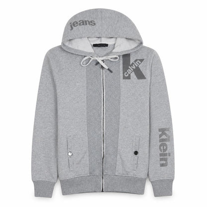 Calvin Klein Jeans Men's Grey Full Zip Hoodie Size S