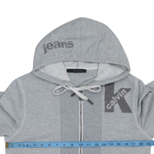 Calvin Klein Jeans Men's Grey Full Zip Hoodie Size S