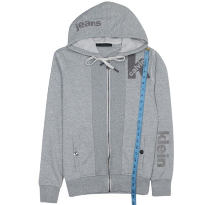 Calvin Klein Jeans Men's Grey Full Zip Hoodie Size S