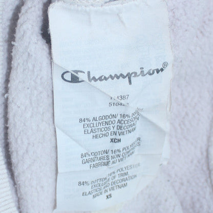 Champion Men's White XS 1/4 Zip Fleece Sweatshirt