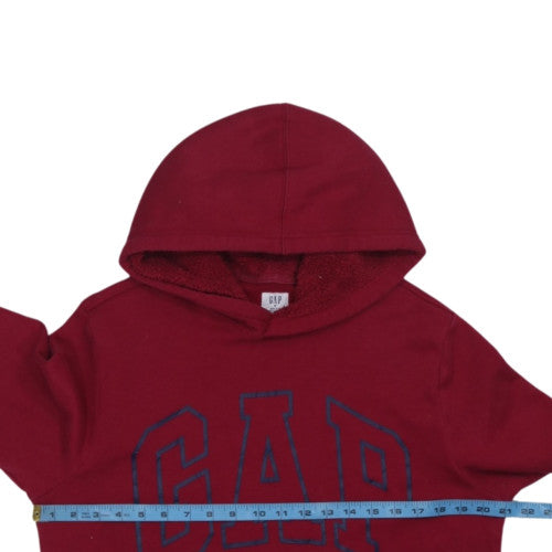 GAP Women Burgundy Pullover Hoodie M Cotton Blend Casual