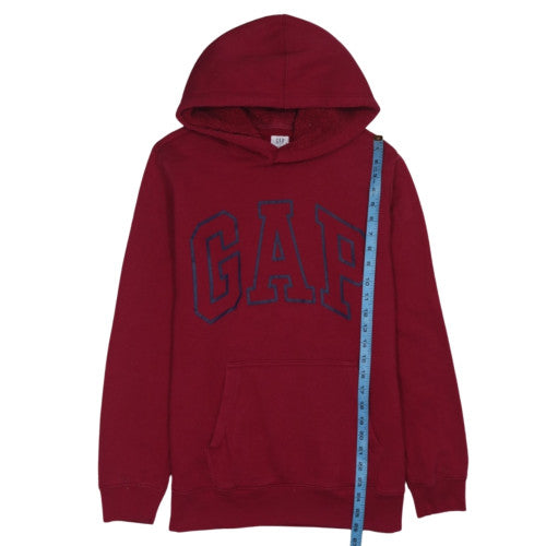 GAP Women Burgundy Pullover Hoodie M Cotton Blend Casual