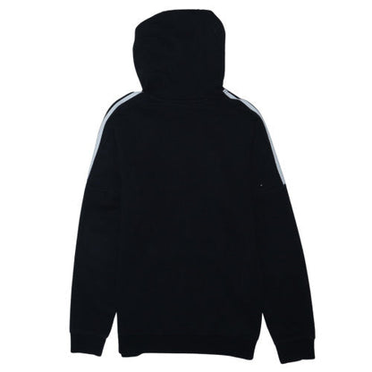 Adidas Boys Black Pullover Hoodie Worldwide Sport Logo Size 146