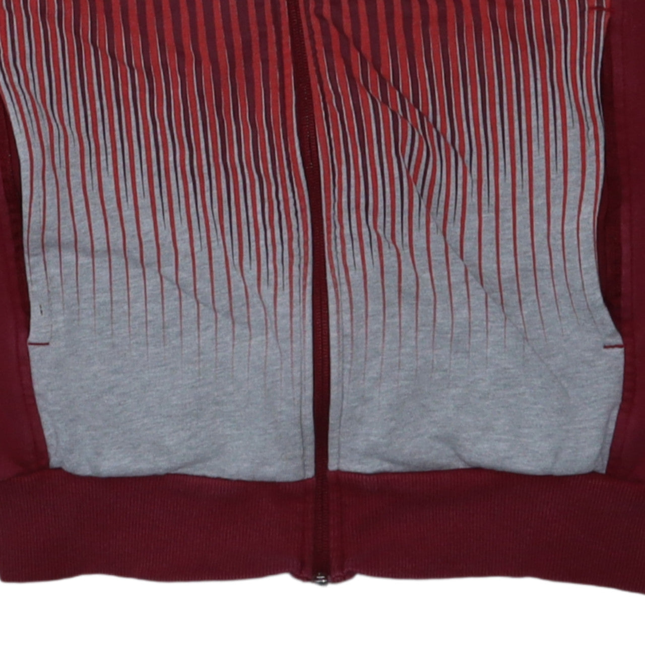 Adidas Men’s Red Full Zip Graphic Sweatshirt L Regular Fit
