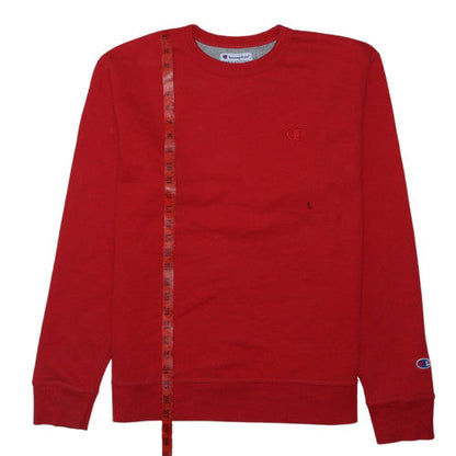 Champion Men's Red Crew Neck Sweatshirt M Classic Fit Athletic