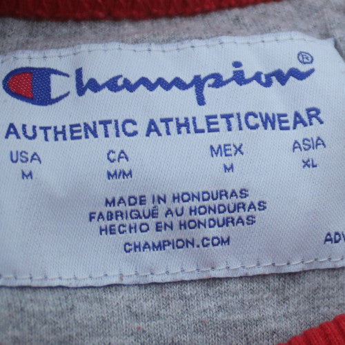 Champion Men's Red Crew Neck Sweatshirt M Classic Fit Athletic