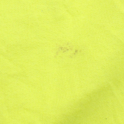 Calvin Klein Jeans Womens Yellow Sweatshirt Size L Logo Crew Neck