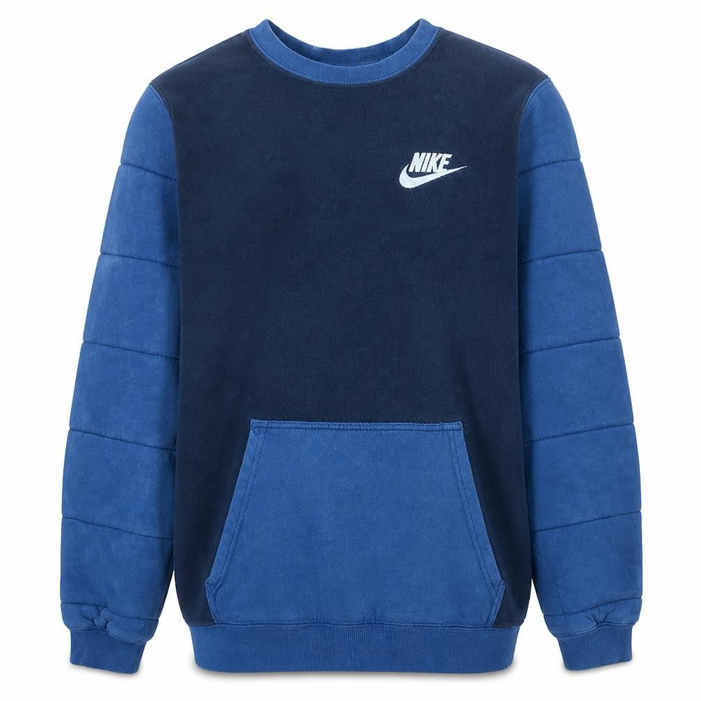 Nike Mens Blue Pullover Sweatshirt Crew Neck Long Sleeve Casual Jumper