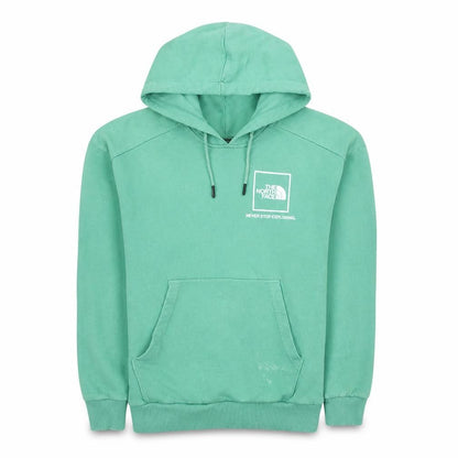 The North Face Womens Green Pullover Hoodie Small Cotton Blend