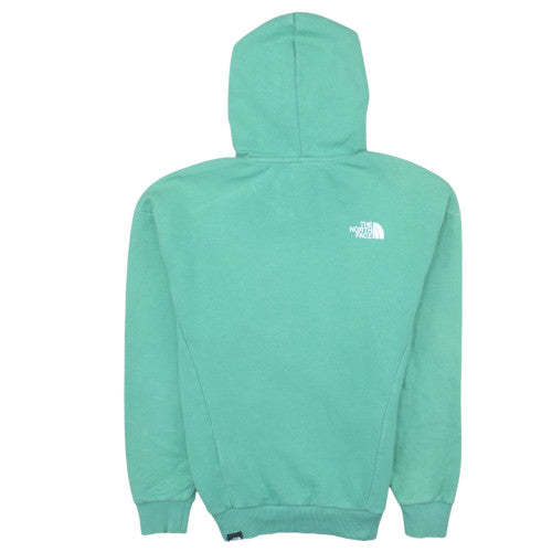 The North Face Womens Green Pullover Hoodie Small Cotton Blend