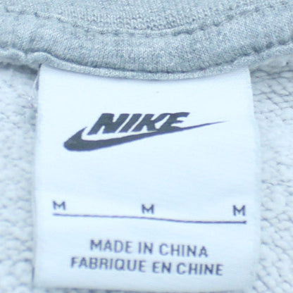 Nike Womens Grey Crew Neck Pullover Sweatshirt Size 12 M