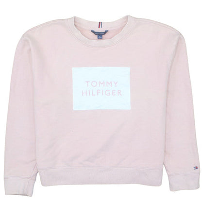 Tommy Hilfiger Women Pink Crew Neck Pullover Sweatshirt M