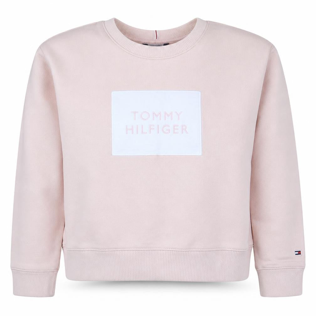 Tommy Hilfiger Women Pink Crew Neck Pullover Sweatshirt M