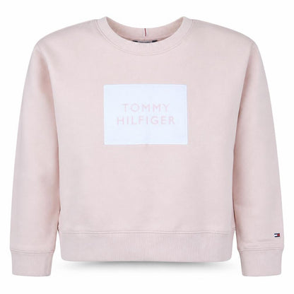 Tommy Hilfiger Women Pink Crew Neck Pullover Sweatshirt M