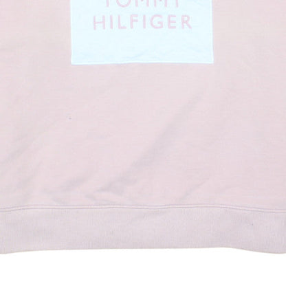 Tommy Hilfiger Women Pink Crew Neck Pullover Sweatshirt M